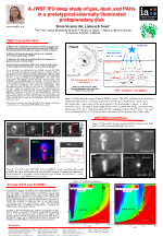 Poster <i>A JWST IFU deep study of gas, dust, and PAHs in a prototypical externally illuminated protoplanetary disk</i> by S. Vicente